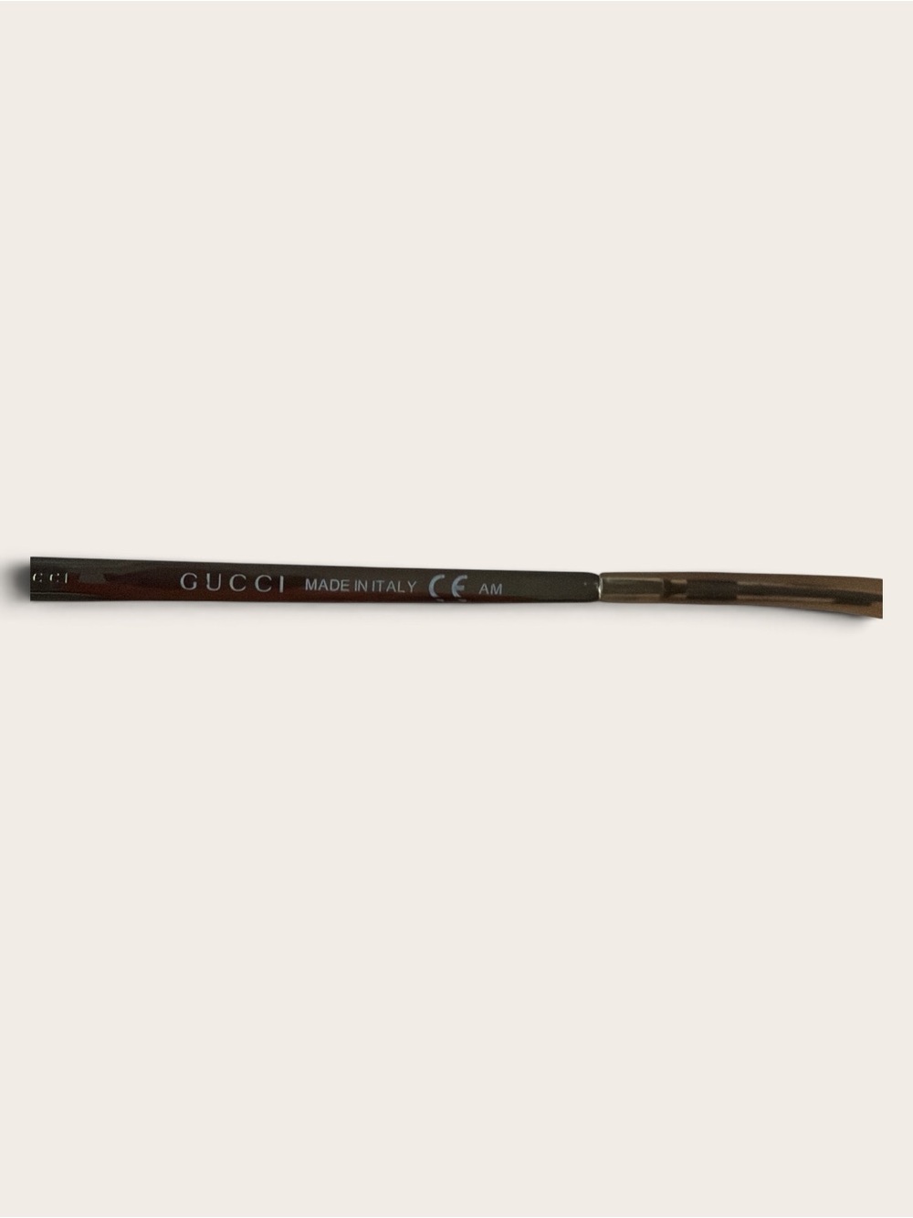 Gucci Unisex Rectangular Eyeglasses Frames Brown Metal - Picture 5 of 6
